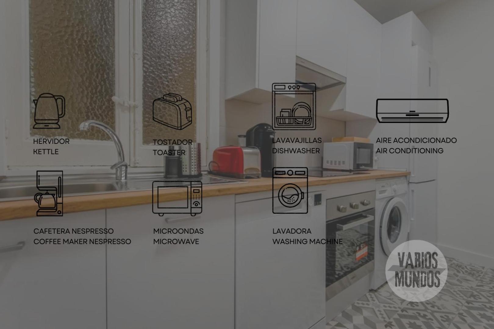 Modern Apt Para 6Pax En La Plaza De Tirso-Centro E1 Madrid Kültér fotó